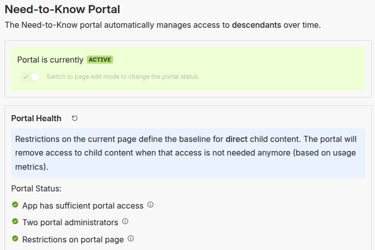 Active portal screenshot
