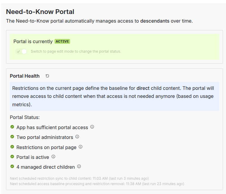 Need-to-Know preview